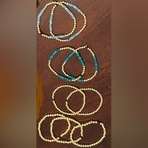 Allie + Bess gold tone bracelet bundle - 5 Dottie and 4 Lila bracelets